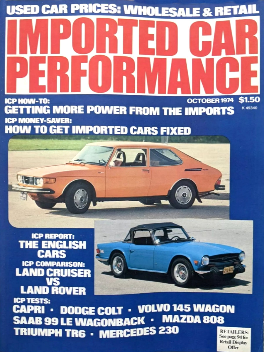 Imported Car Performance Oct October 1974
