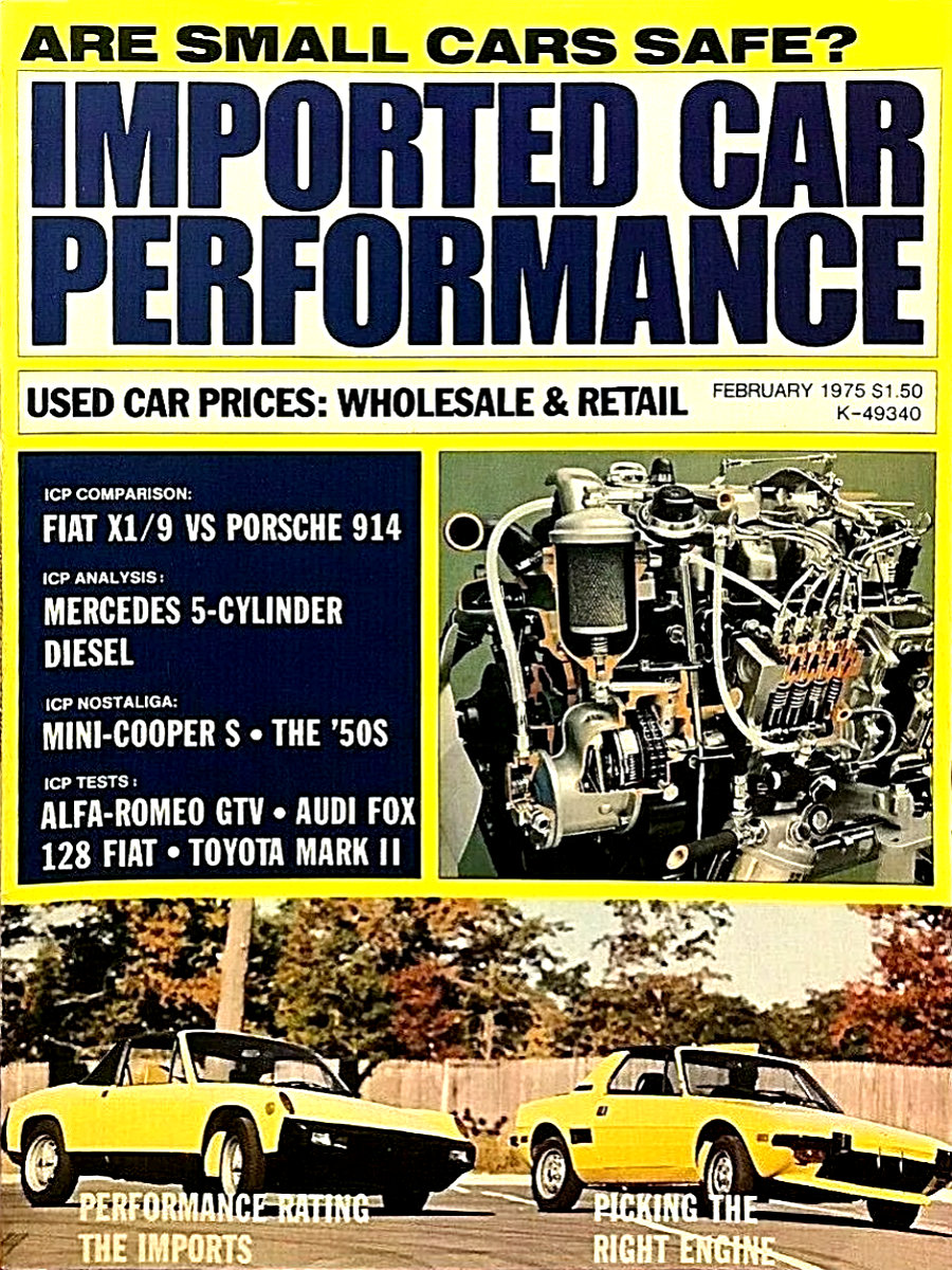 Imported Car Performance Feb February 1975