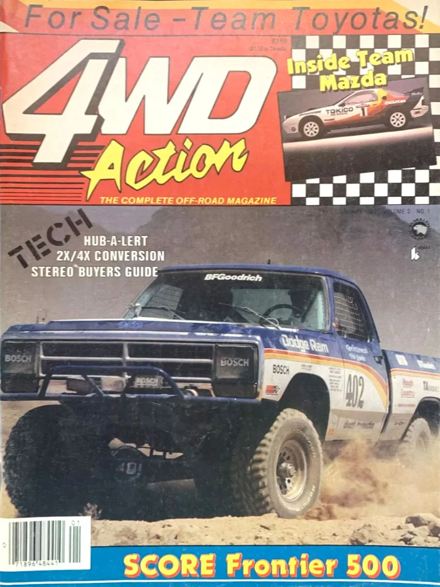 4WD Action Jan January 1987