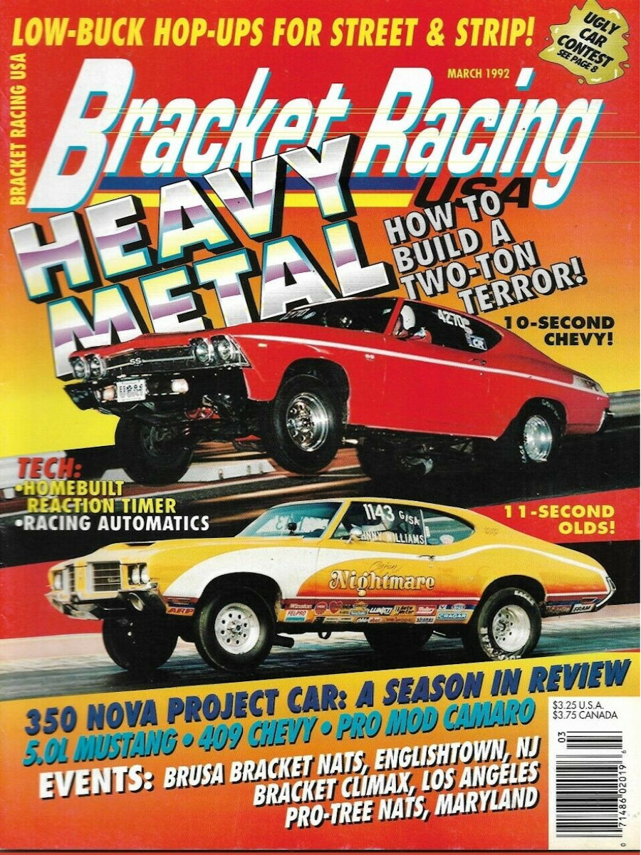 Bracket Racing USA Mar March 1992 
