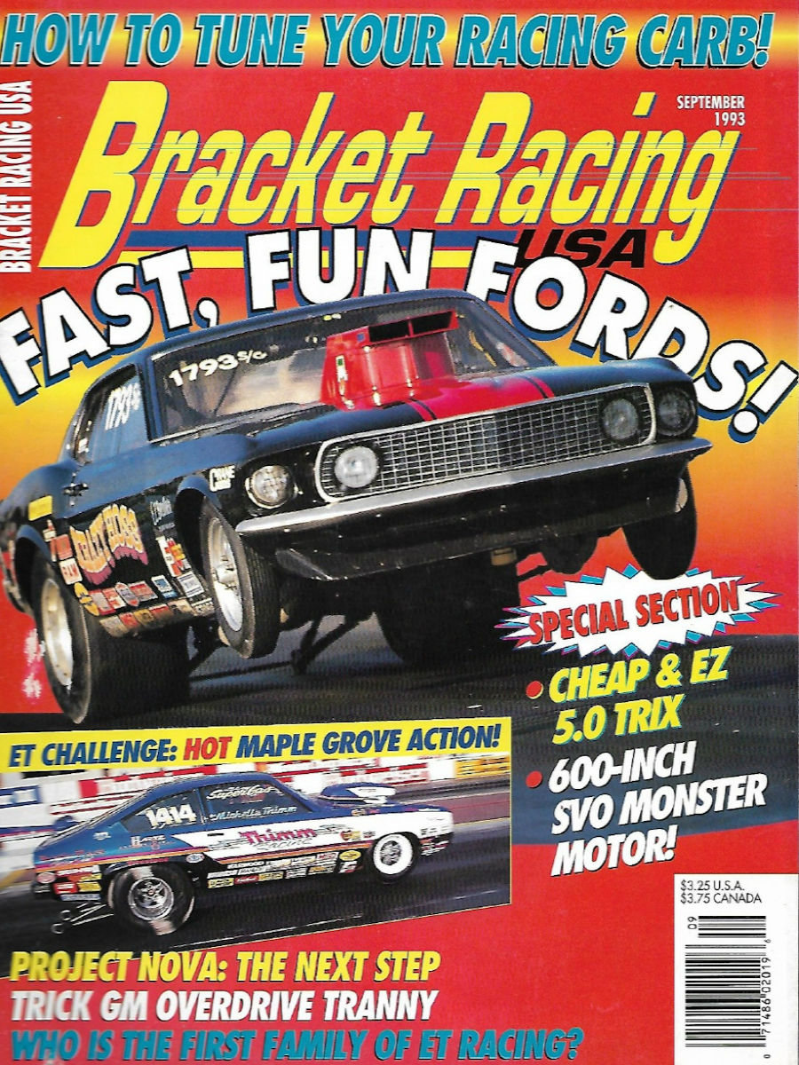 Bracket Racing USA Sept September 1993 