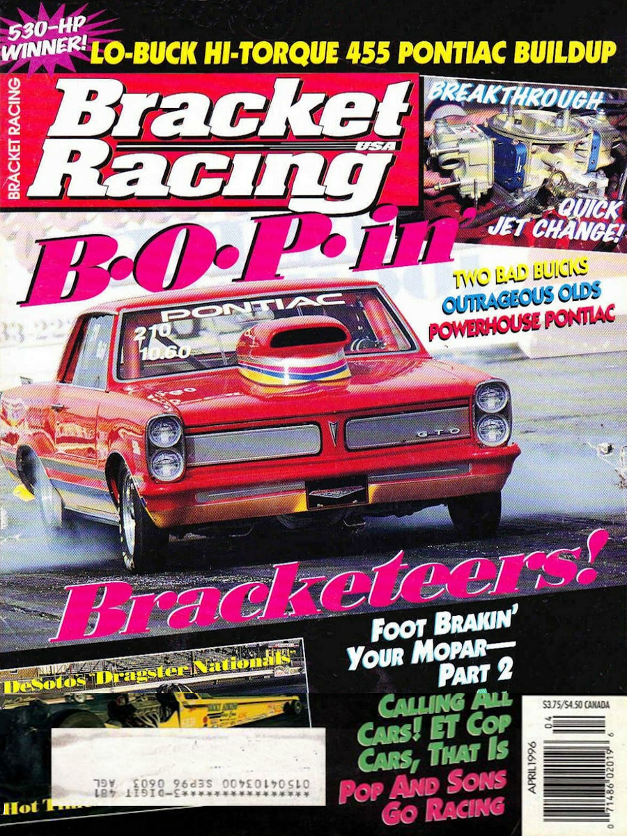 Bracket Racing USA Apr April 1996