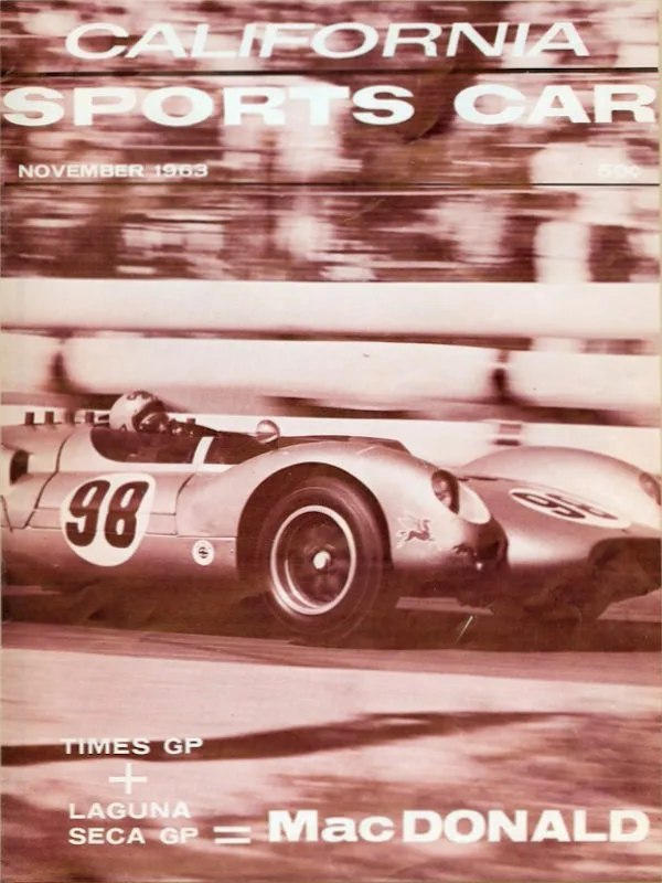 California Sports Car Nov November 1963