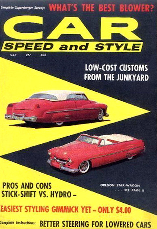 Car Speed and Style May 1958 