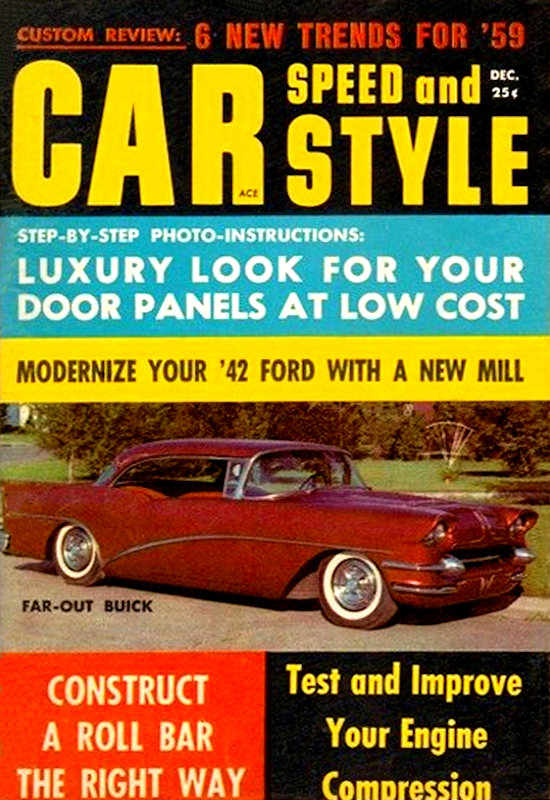Car Speed and Style Dec December 1958 