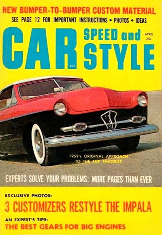Car Speed and Style Apr April 1959 