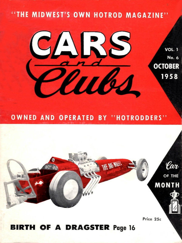 Cars and Clubs Oct October 1958 