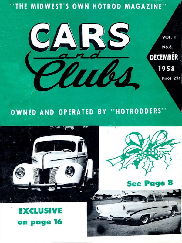 Cars and Clubs Dec December 1958 