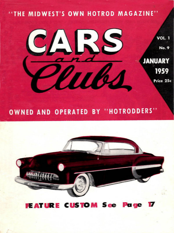 Cars and Clubs Jan January 1959 