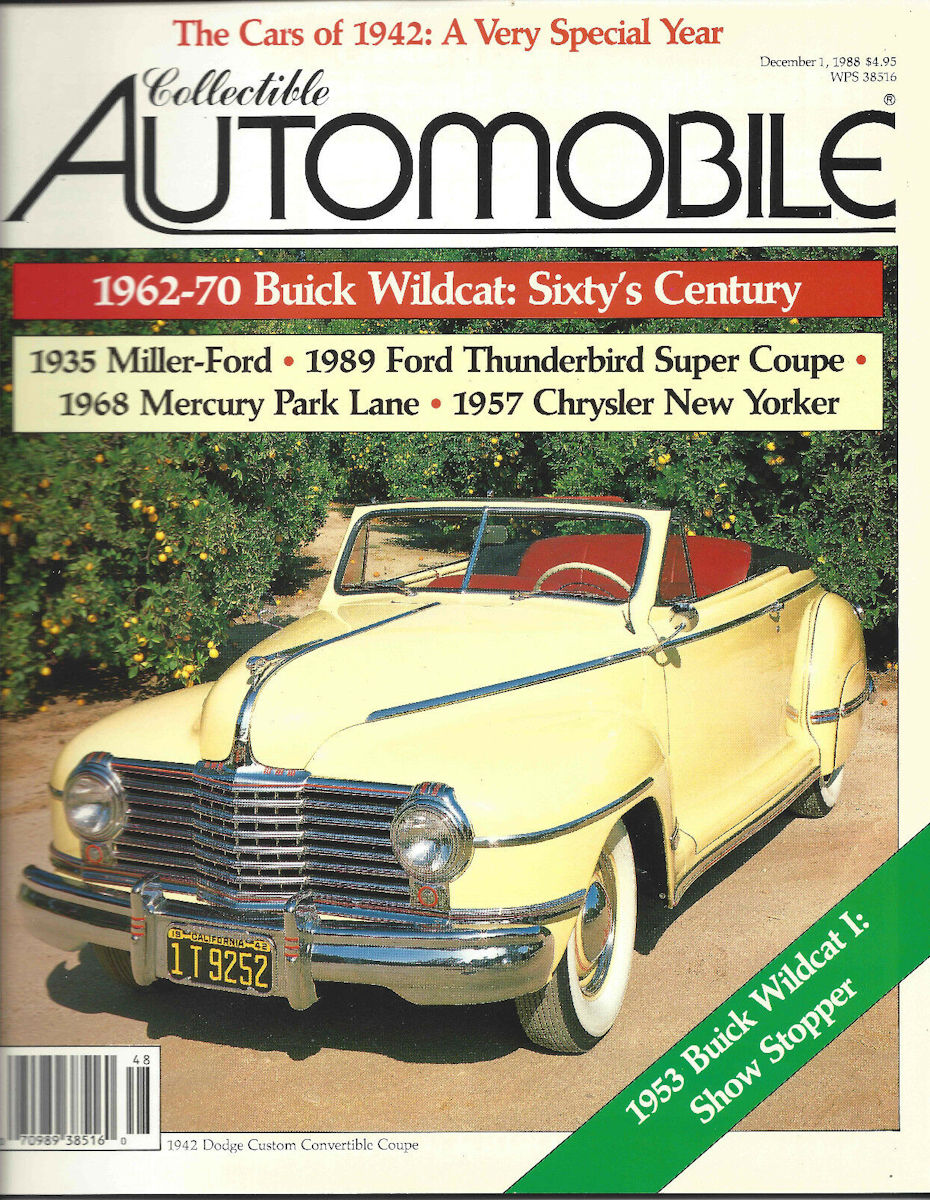 Collectible Automobile Dec December 1988