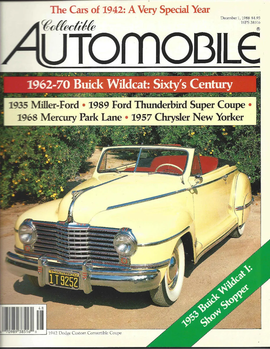 Collectible Automobile Dec December 1988