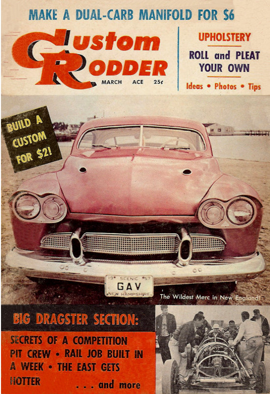 Custom Rodder Mar March 1958 