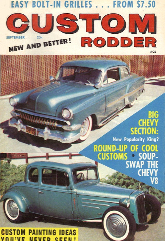 Custom Rodder Sept September 1958