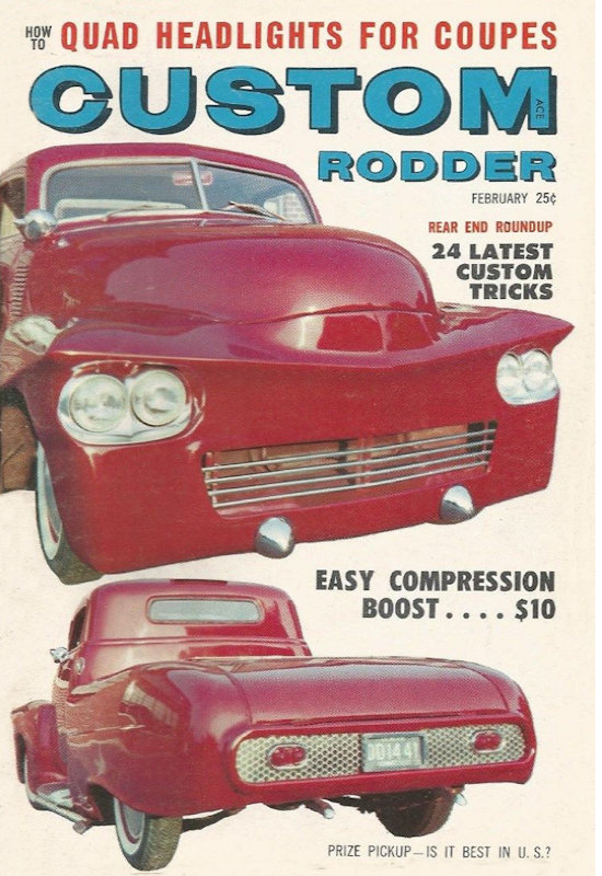 Custom Rodder Feb February 1960 