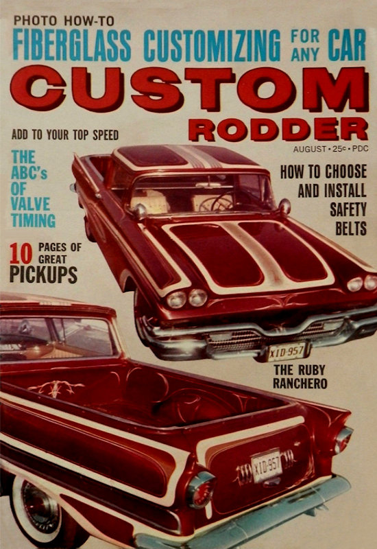 Custom Rodder Aug August 1962 