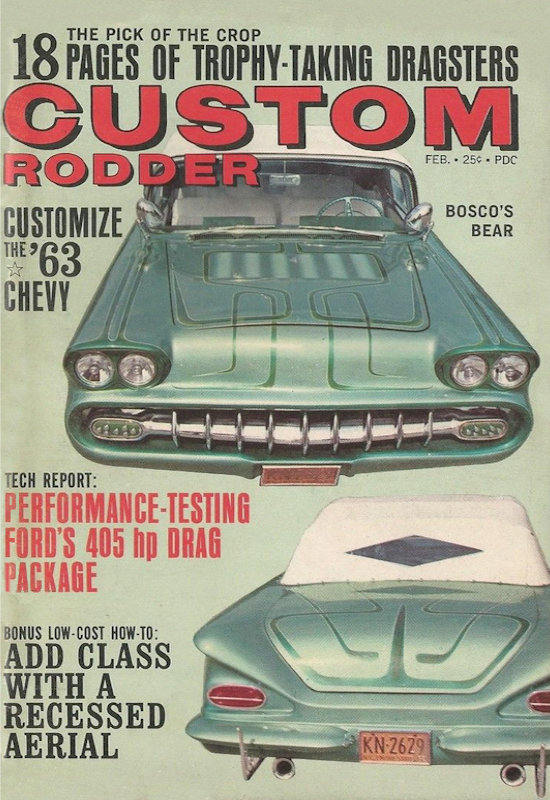 Custom Rodder Feb February 1963 