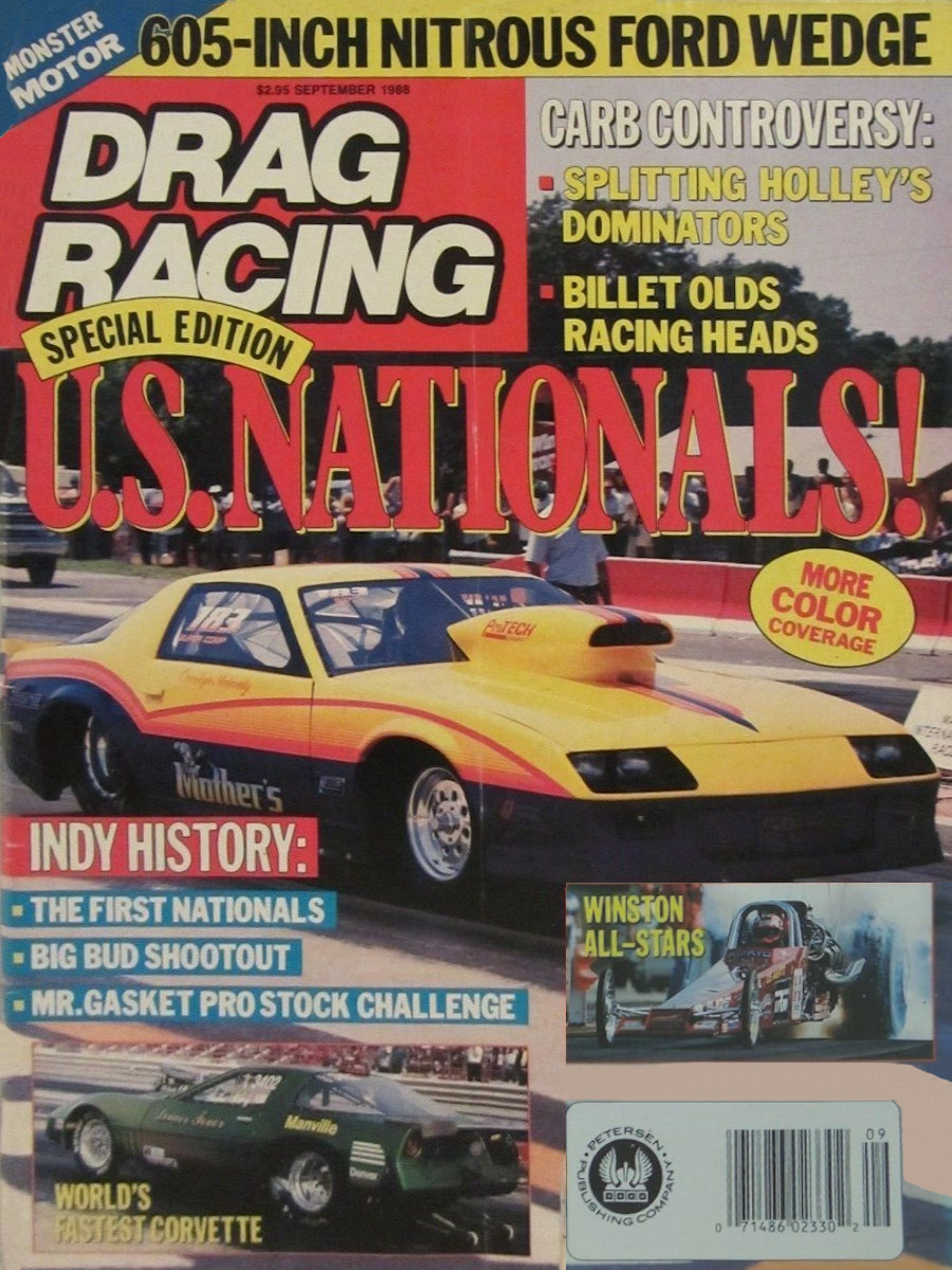 Petersen Drag Racing Sept September 1988