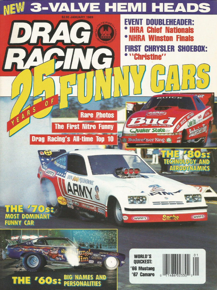 Petersen Drag Racing Jan January 1989