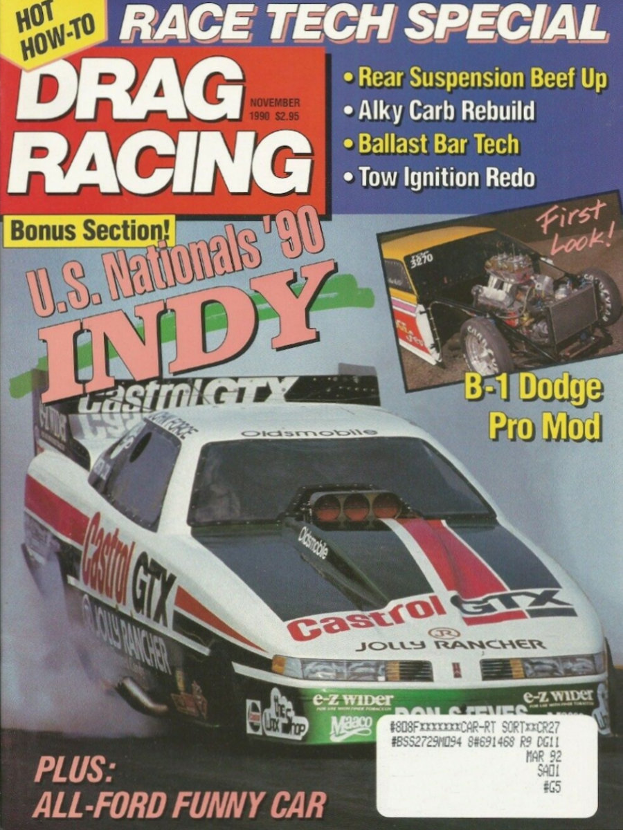 Petersen Drag Racing Nov November 1990