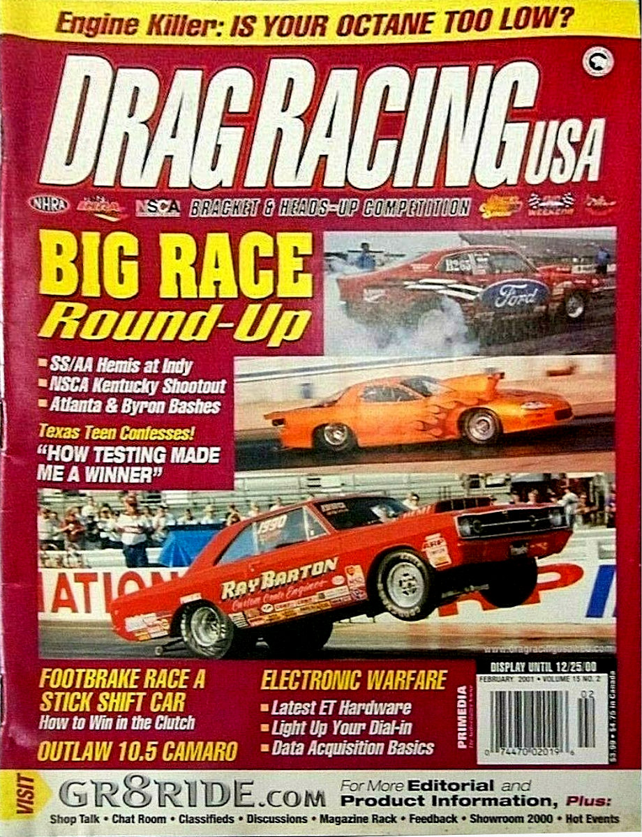 Drag Racing USA Feb February 2001 