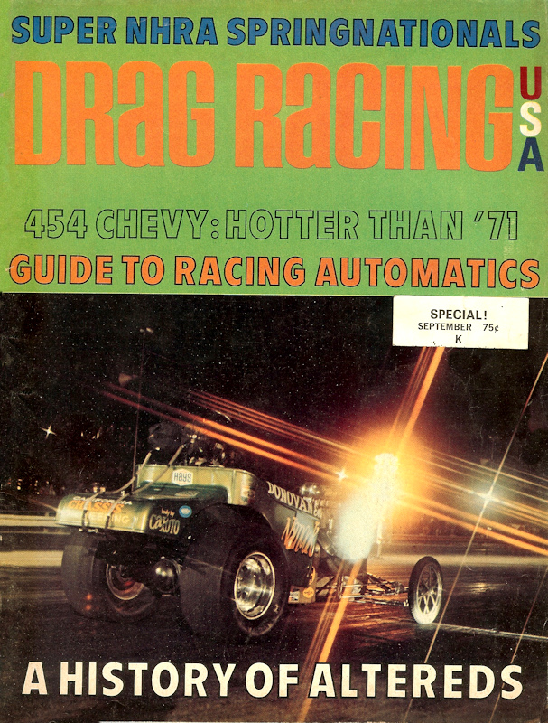 Drag Racing USA Sept September 1970