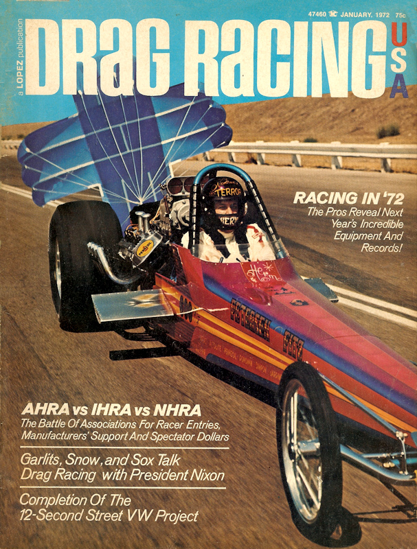 Drag Racing USA Jan January 1972 