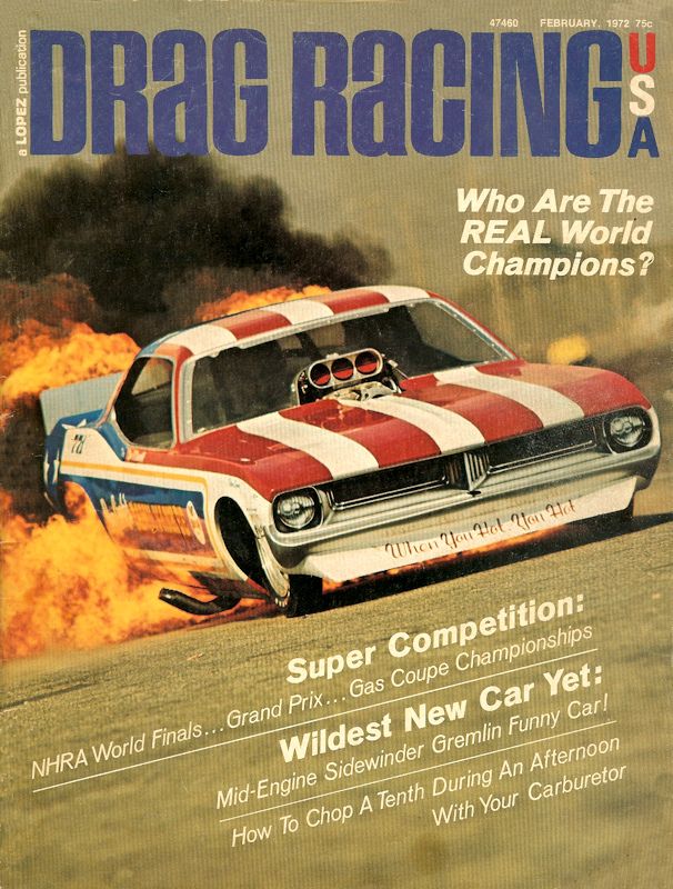 Drag Racing USA Feb February 1972 