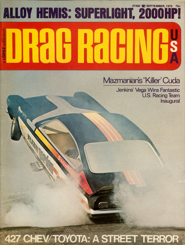 Drag Racing USA Sept September 1972