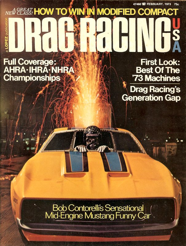 Drag Racing USA Feb February 1973 