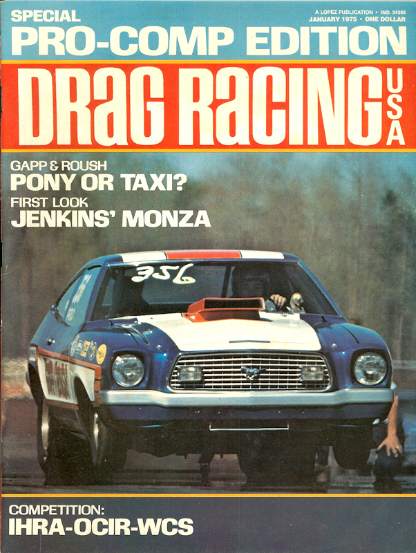 Drag Racing USA Jan January 1975 