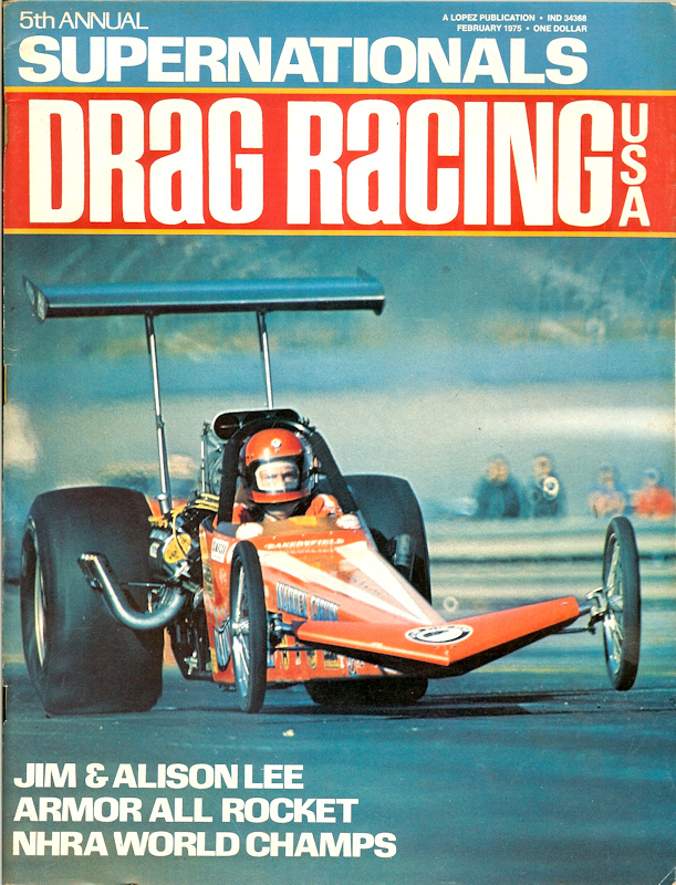 Drag Racing USA Feb February 1975 