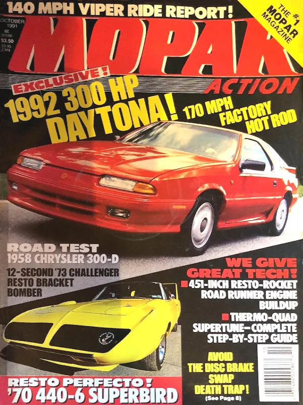 Mopar Action Oct October 1991