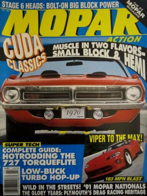 Mopar Action Feb February 1992