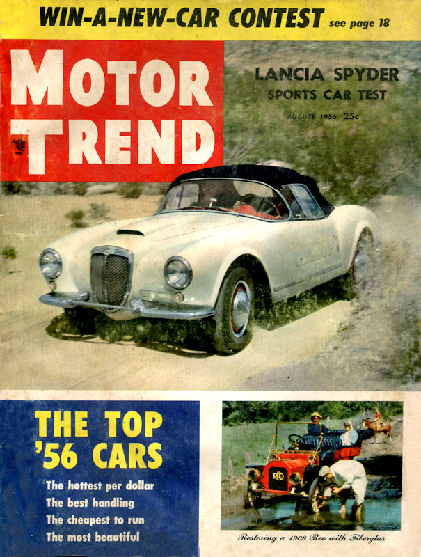 Ancienne vintage Fév 1956 Motor Trend voiture Magazine 