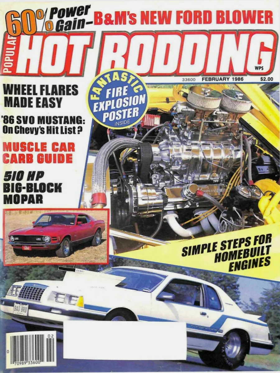 Popular Hot Rodding Feb February 1986 