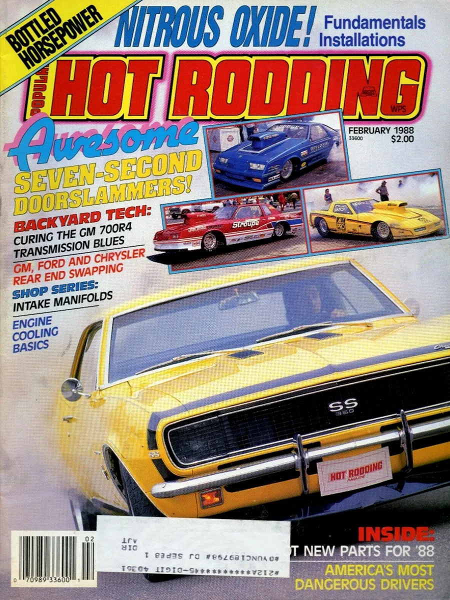 Popular Hot Rodding Feb February 1988 