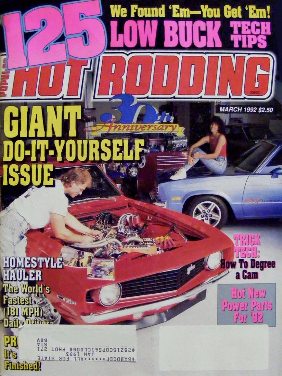 Popular Hot Rodding Mar March 1992 