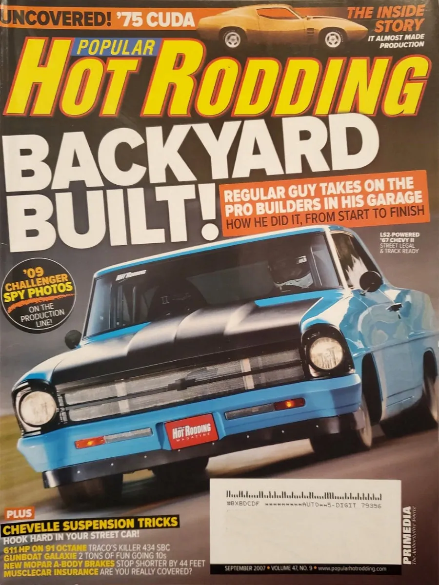 Popular Hot Rodding Sept September 2007