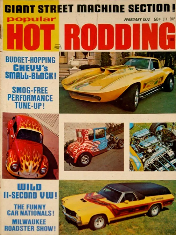 Popular Hot Rodding Feb February 1972 