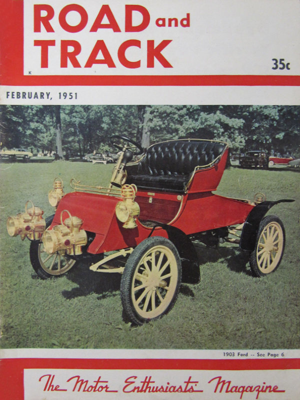 Road and Track Feb 1951 