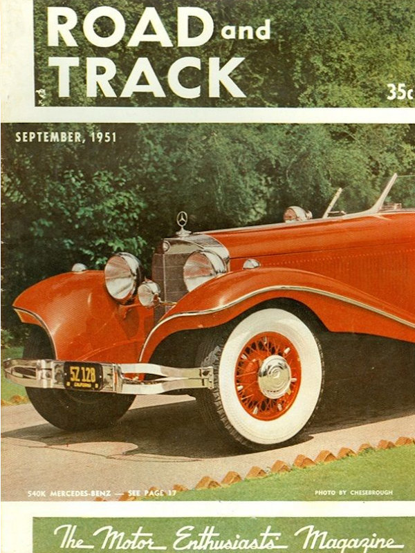 Road and Track Sept 1951 