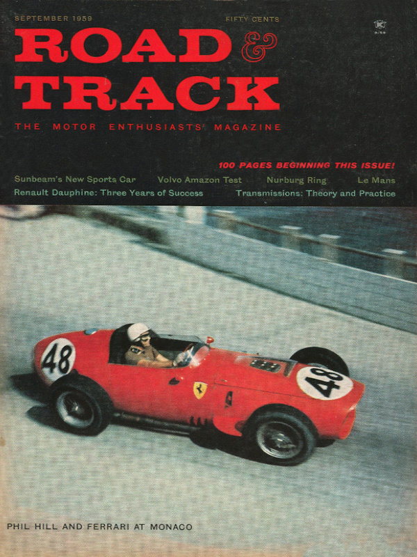 Road and Track Sept 1959 