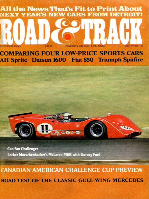 Road and Track Oct 1968 