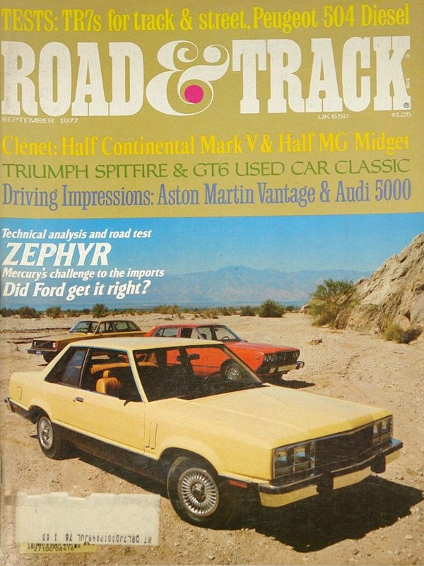 Road and Track Sept 1977 