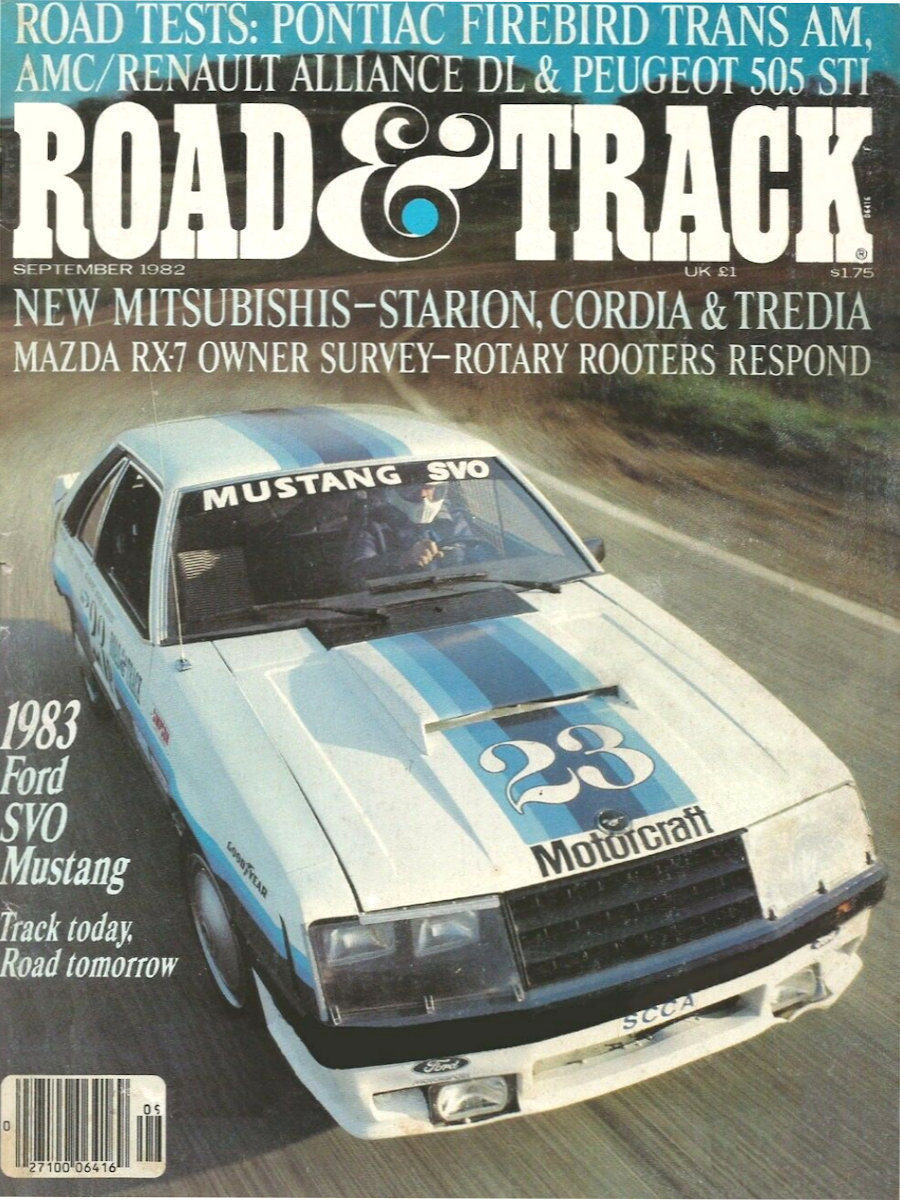 Road and Track Sept 1982 