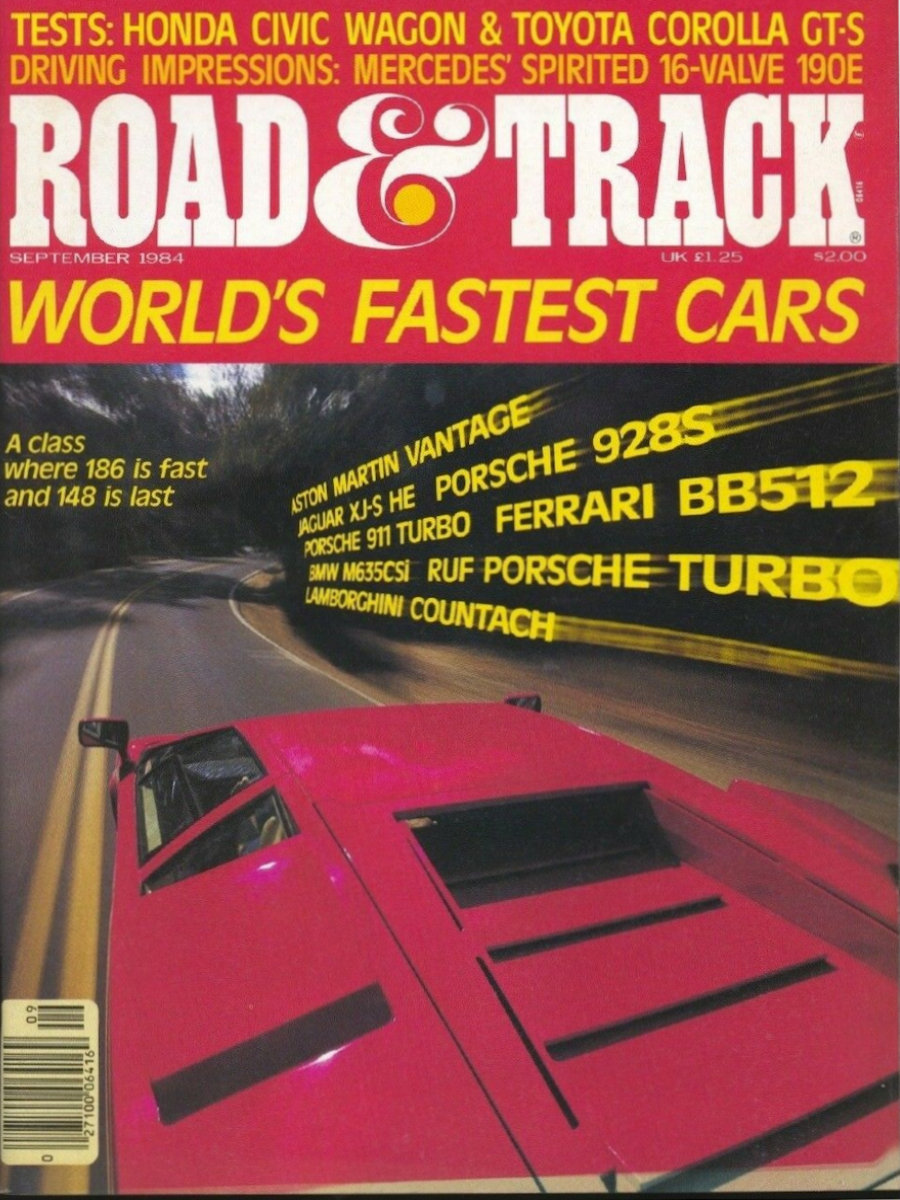 Road and Track Sept 1984 
