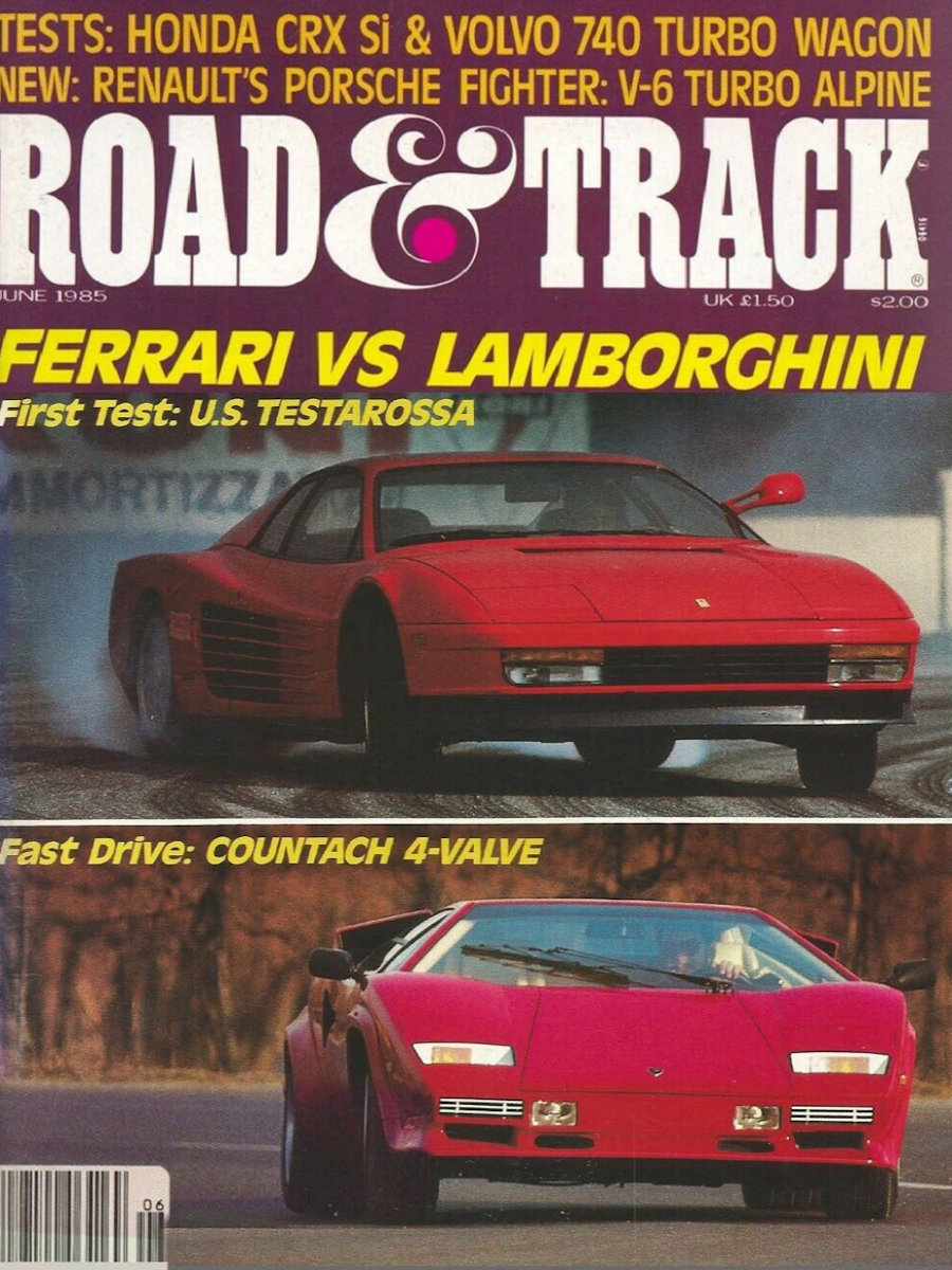 Road and Track June 1985 