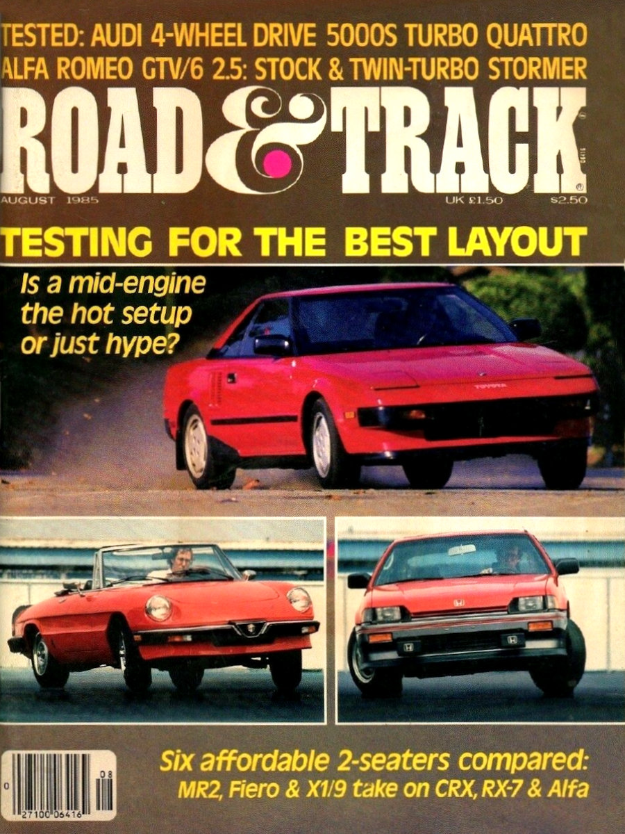 Road and Track Aug 1985 