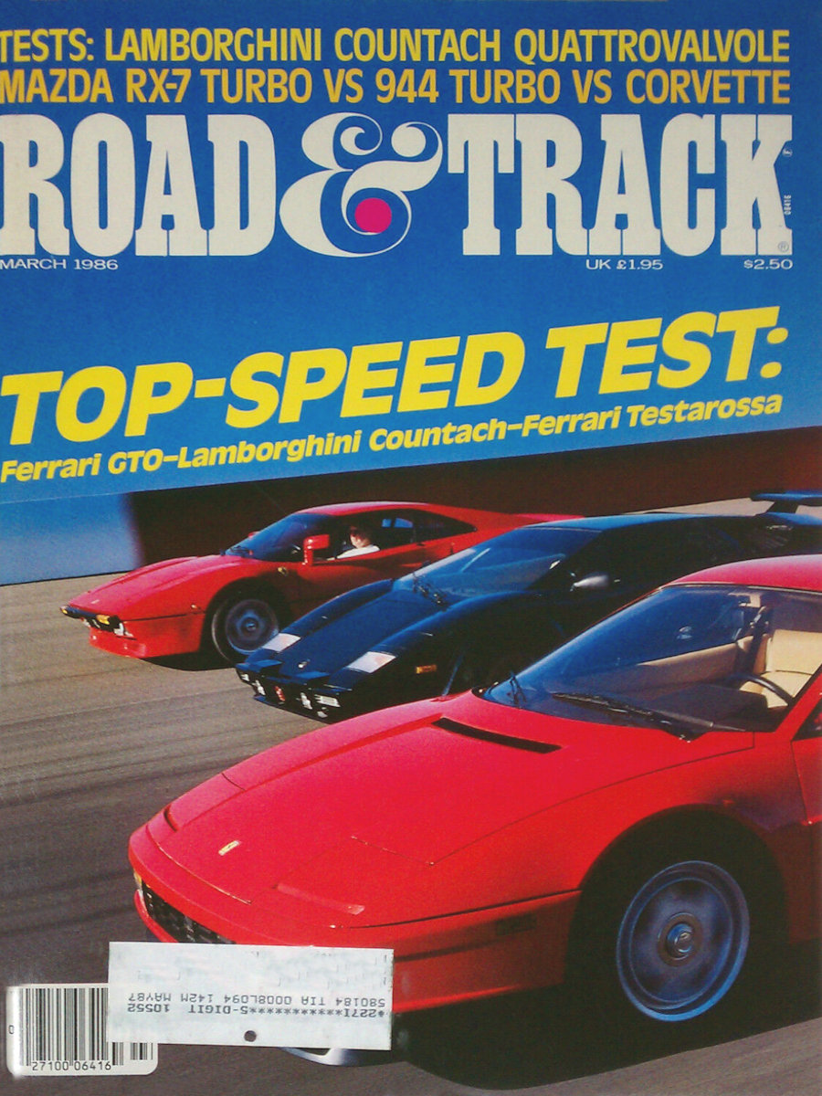 Road and Track Mar 1986 