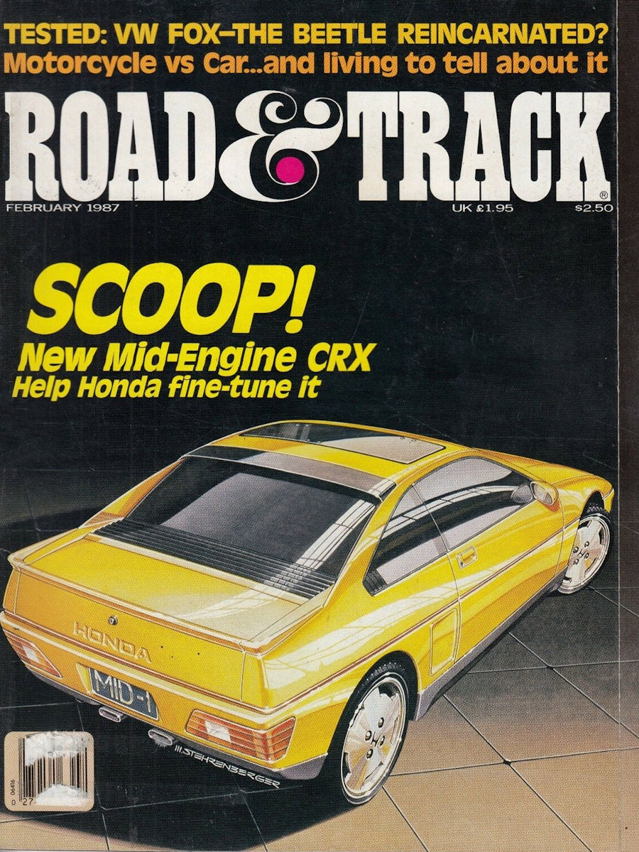Road and Track Feb 1987 